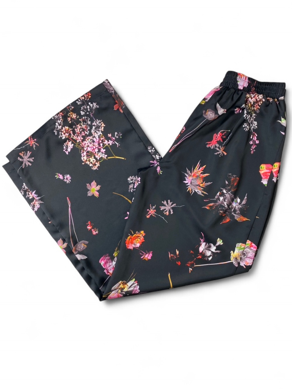 Victoria's Secret Floral Satin Wide Leg Pants Lounge Luxe - Picture 12 of 12